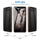 JETech Privacy Screen Protector for iPhone 11 Pro, iPhone Xs and iPhone X 5.8-Inch, Anti Spy Tempered Glass Film, 2-Pack