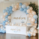 87Pcs Pastel Blue Balloons Different Sizes 18 12 10 5 Inches For Garla