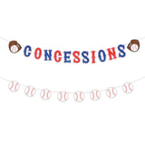 Baseball Banners, Pre-Strung Softball Party Concessions Sign Sports Themed Party Garland Decorations For Baby Shower Birthday Decor