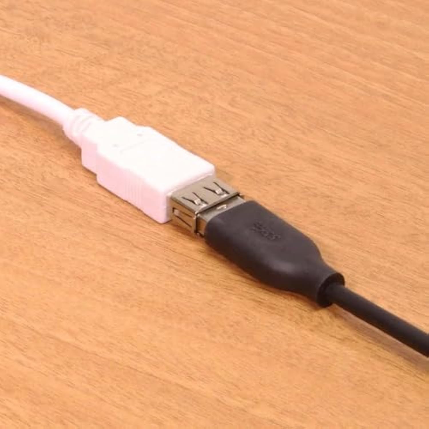 2ft. White USB 2.0 A-Male to A-Female Extension Cable
