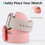 Charger Stand Compatible with  Watch Series 49/46/45/44/42/41/40/38mm iWatch Ultra2/Ultra/10/9/8/SE2/7/6/SE/5/4/3/2/1,Silicone Charging Dock