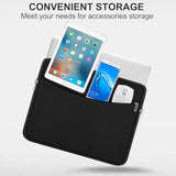 Laptop Sleeve Case 14 Inch, Shockproof Protective Laptop Cover Briefcase Carrying Computer Bag With Accessory Pocket Portable Computer Sleeve For 14" , Hp, Dell, Lenovo, Acer, Black