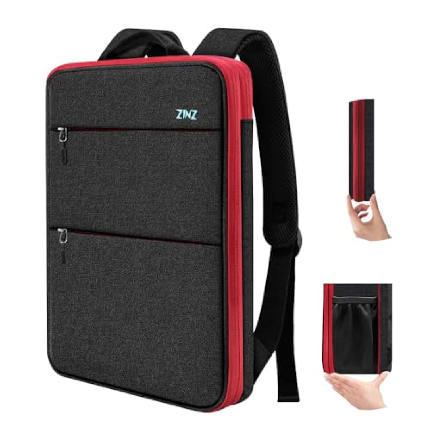 Slim & Expandable Laptop Backpack 15 15.6 16 Inch Sleeve With Usb Port, Spill-Resistant Notebooks Bag Case For Most 14-16 Inch Macbooks Surface-Books Dell Hp Lenovo Asus Computers,B01Rd01