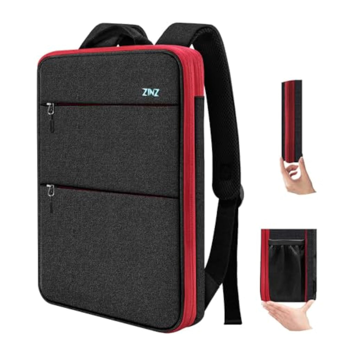 Slim & Expandable Laptop Backpack 15 15.6 16 Inch Sleeve With Usb Port, Spill-Resistant Notebooks Bag Case For Most 14-16 Inch Macbooks Surface-Books Dell Hp Lenovo Asus Computers,B01Rd01