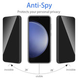 [1 Set] Compatible With Motorola Razr 2024/2025 Privacy Screen Protector, 1 Pack Internal Anti-Spy Film + 1 Pack Outer Privacy Glass Screen Protector + 2 Pcs Metal Camera Lens Protector, Case Friendly
