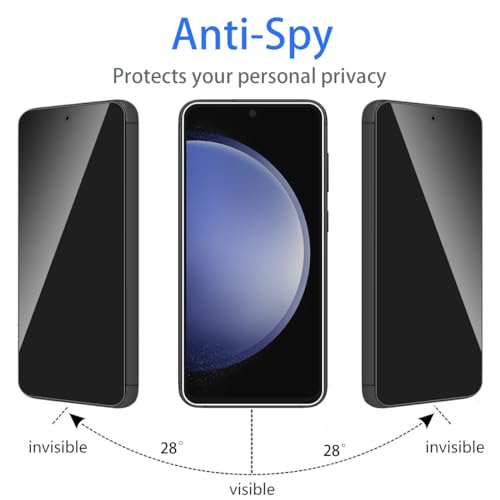 (3 Pack) Privacy Screen Protector for  Galaxy S26, [Anti-Spy Tempered Glass][Fingerprint Unlock Support], Anti-Scratch, Bubble-Free,Protective