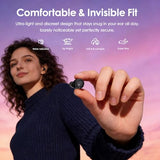 Mini Invisible Earbuds, Wireless Sleep Earbuds for Sleeping, Small Flat Hidden Earbuds for Side Sleepers, Discreet in-Ear Headphones for Small Ear