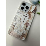 Christian Aesthetic Case Compatible With Iphone 16 Pro, Jesus Cross Case For Iphone 16 Pro, Cool Tpu Shockproof Case Cover