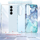 for  Galaxy S26 Plus Case, [Military Grade Drop Tested] Marble Pattern Design Slim Rugged Shockproof Women Girls Men Protective Anti-Scratch