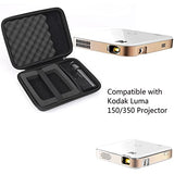 Hard Travel Case Compatible With Kodak Luma 150/350 Pocket Projector - Portable Movie Projector, Case Only
