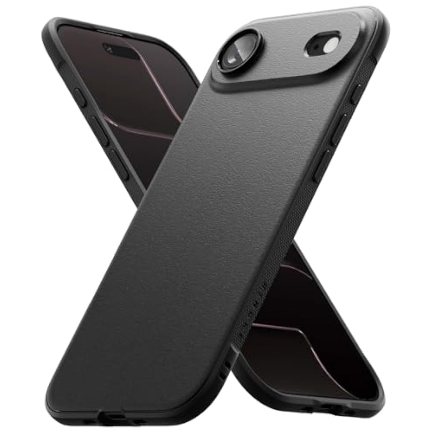 Ringke Onyx for iPhone Air Case, [Feels Good in The Hand] Oil & Dirt Resistant, Individual Lens Covers for Cameras, Non-Slip Enhanced Grip Lightweight Cover - Black