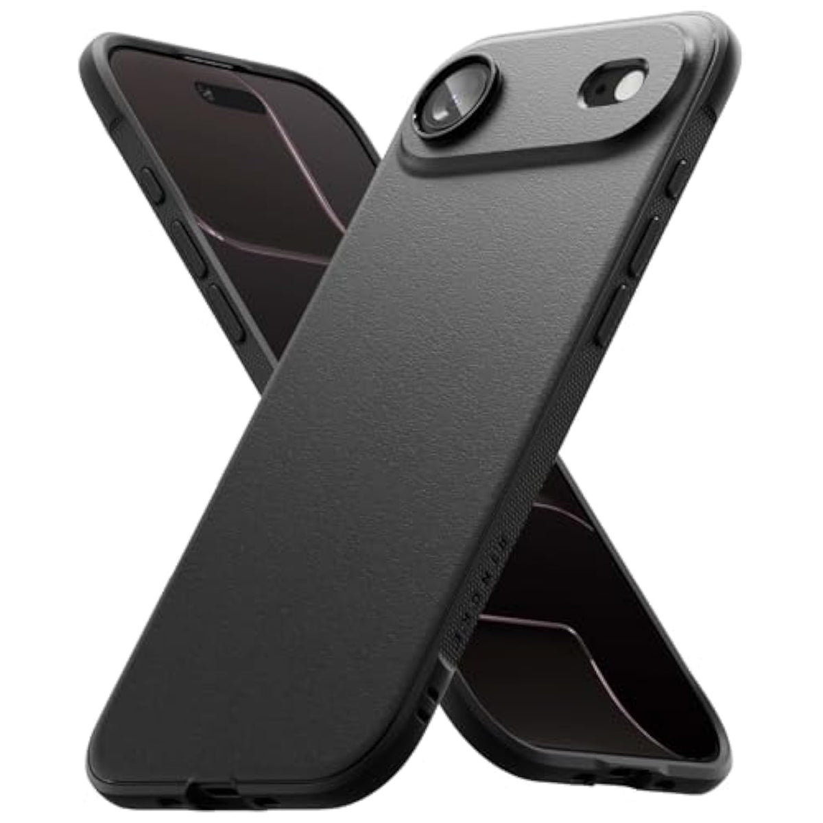 Ringke Onyx for iPhone Air Case, [Feels Good in The Hand] Oil & Dirt Resistant, Individual Lens Covers for Cameras, Non-Slip Enhanced Grip Lightweight Cover - Black