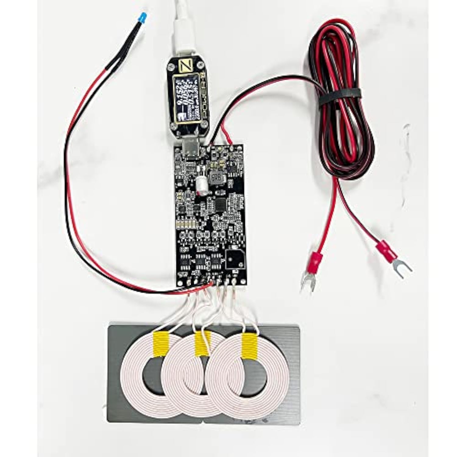 3 Coil Wireless Charger Car Transmitter Module 15W High Power- Wireless Charging Circuit Board 12-24V Input-Suitable For Wireless Charging Diy For Cars, Trucks And Rv