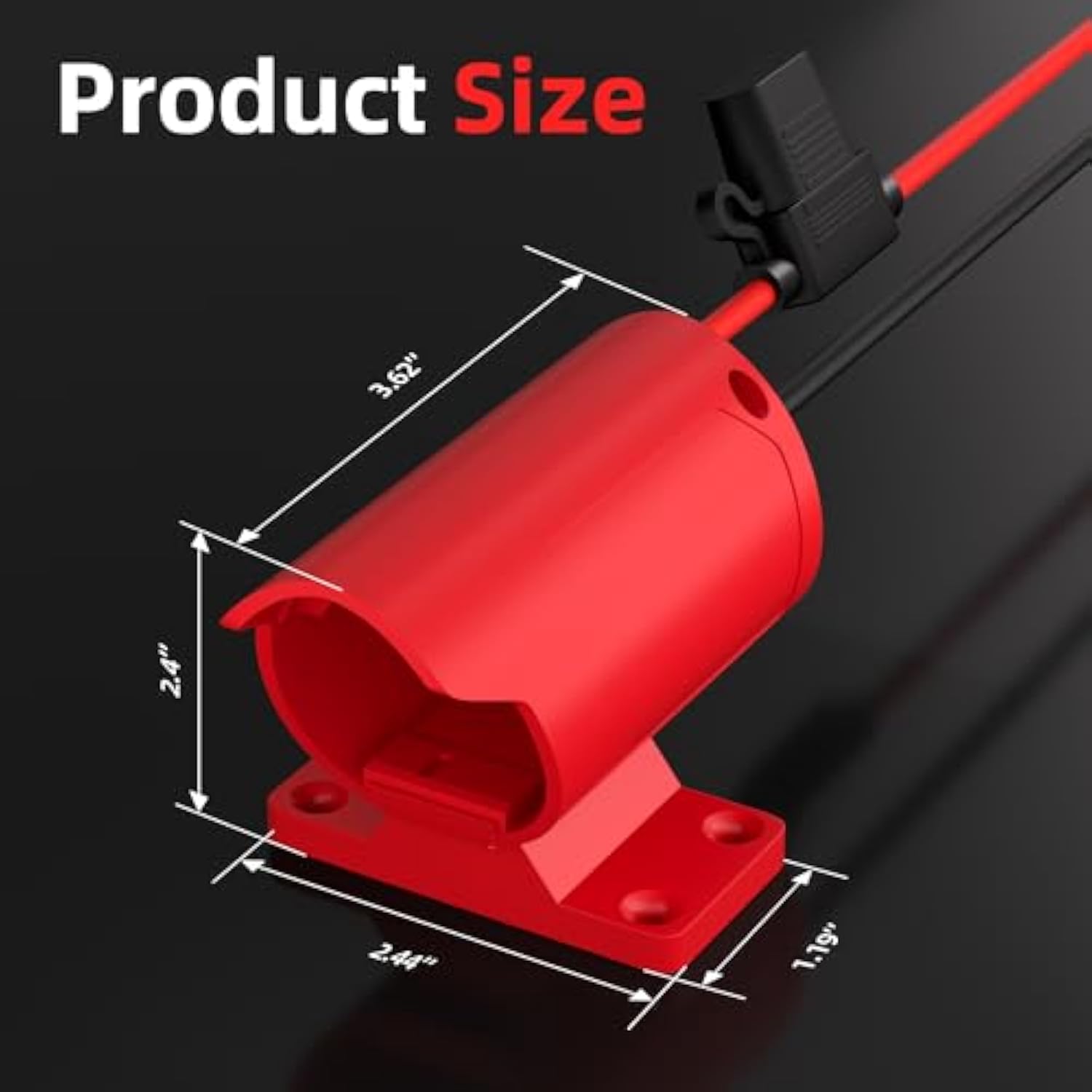M12 Battery Adapter For Milwaukee 12V Adapter Power Wheels Battery Adapter 14 Gauge Wire With Fuses And Connectors For Diy Rc Trucks Toys Robotics