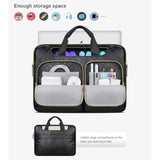 360° Protective Laptop Shoulder Bag, 14 Inch Laptop Sleeve Case For Hp Dell Asus Acer Chromebook 14, Hp Stream, Dell Inspiron, Ideapad, Acer Spin, Asus Zenbook Computer Bag, Elegant Black