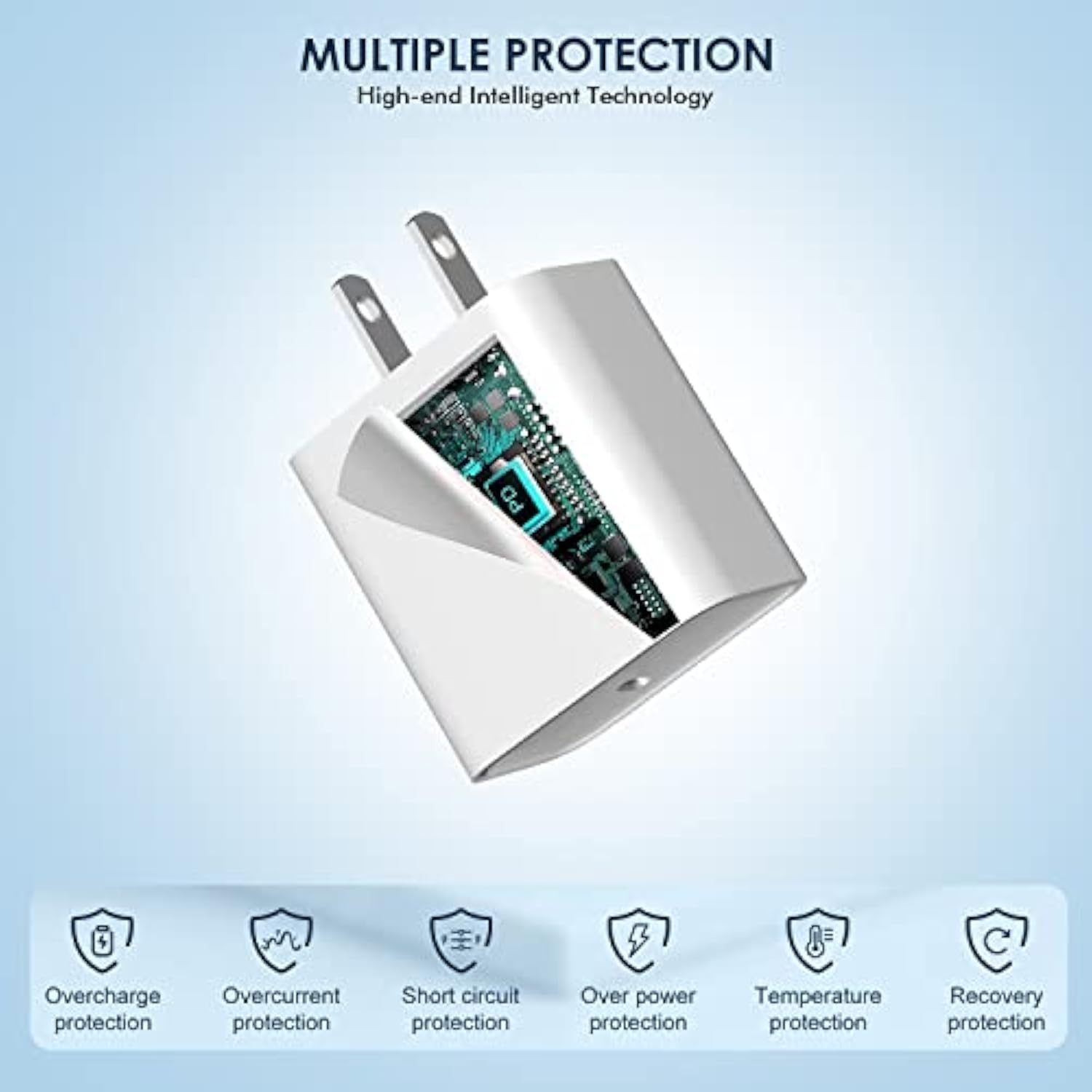 Iphone 16/15 Fast Charger Block,?3Pack?20W Usb C Wall Charger Block Super Fast Charging Blocks Plug Bricks Pd Type C Adapter For Apple Iphone 16 Pro Max/15 Plus/14/13/12/11/X/Airpods/Ipad Pro/Air/Mini