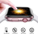 3 Pack Compatible with Apple Watch 38mm Case, Soft HD Screen Protector with TPU Bumper Protective Cover for iWatch Series 3/2/1 38mm (3 Clear)