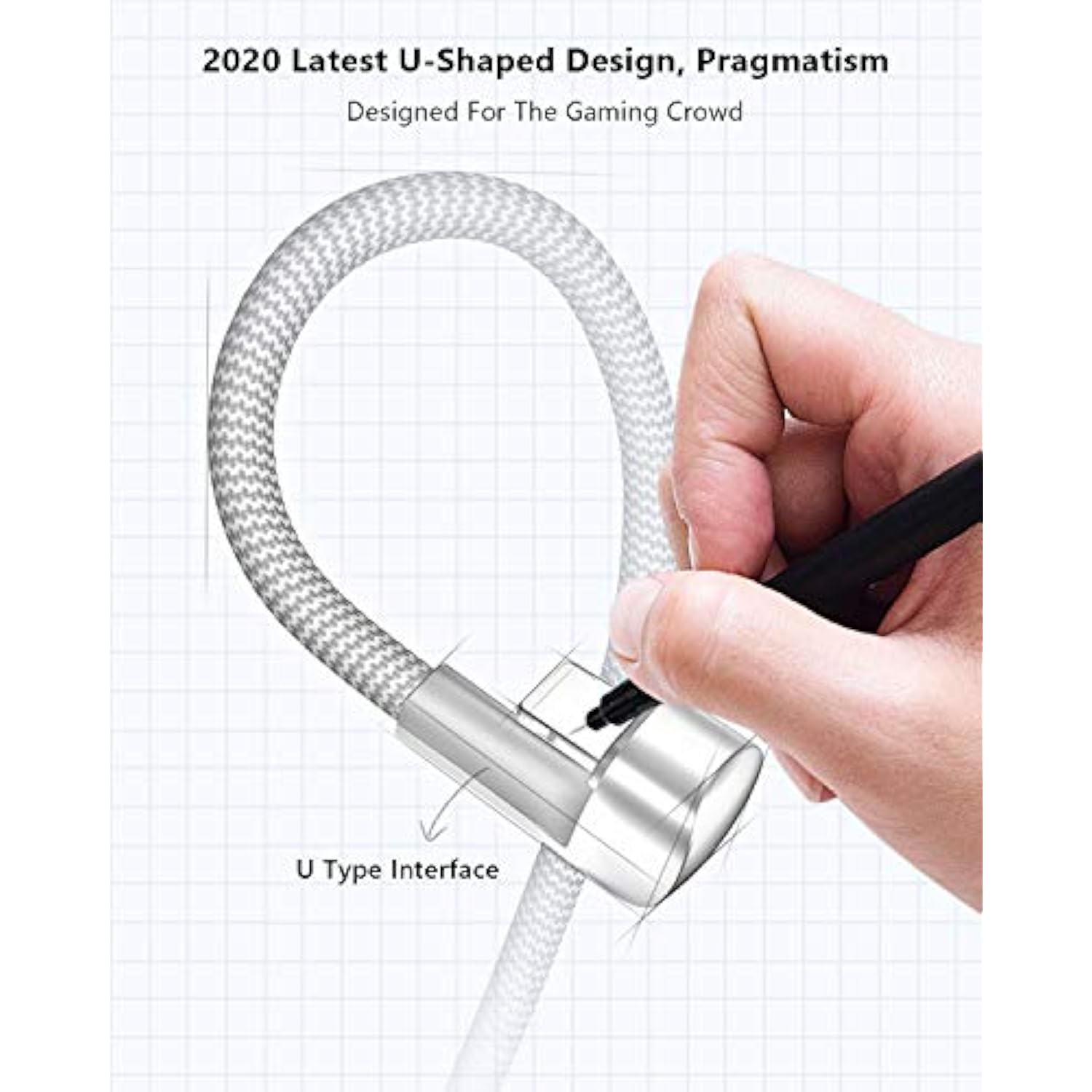 3Pack 90 Degree Iphone Charger 6Ft, Apple Mfi Certified 6 Feet Lightning Cord Long, Nylon Right Angle 6 Foot Charging Cable For Apple Iphone 14 Pro Max/14/13Pro/12 Mini/11/X/Xs/Xr/8 Plus/7/6/5/Ipad