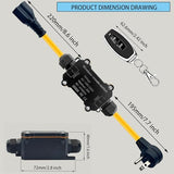 Ac110V Waterproof Remote Control Power Switch,Equipped With A Multi-Functional Socket Plug, Ac110/230/240/250 V/20A Waterproof Wireless Light Switch,165 Ft,Suitable For Lamps And Electrical Equipment