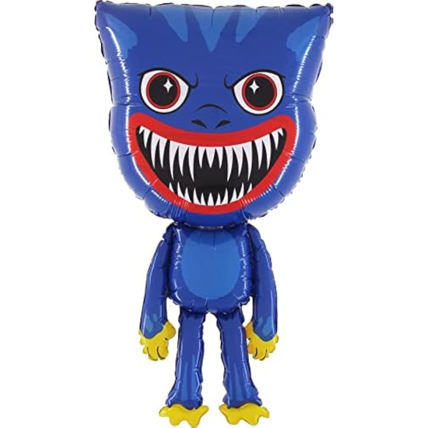 96Cm (38") Giant Blue Monster Character Foil Balloon - Kids Party Balloons