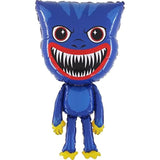 96Cm (38") Giant Blue Monster Character Foil Balloon - Kids Party Balloons