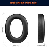 Elite 85 H Earpads Ear Cushions Compatible With Jabra Elite 85H Wireless Noise Canceling Headphone Protein Leather Replacement Ear Pads Cups Cover With Memory Foam