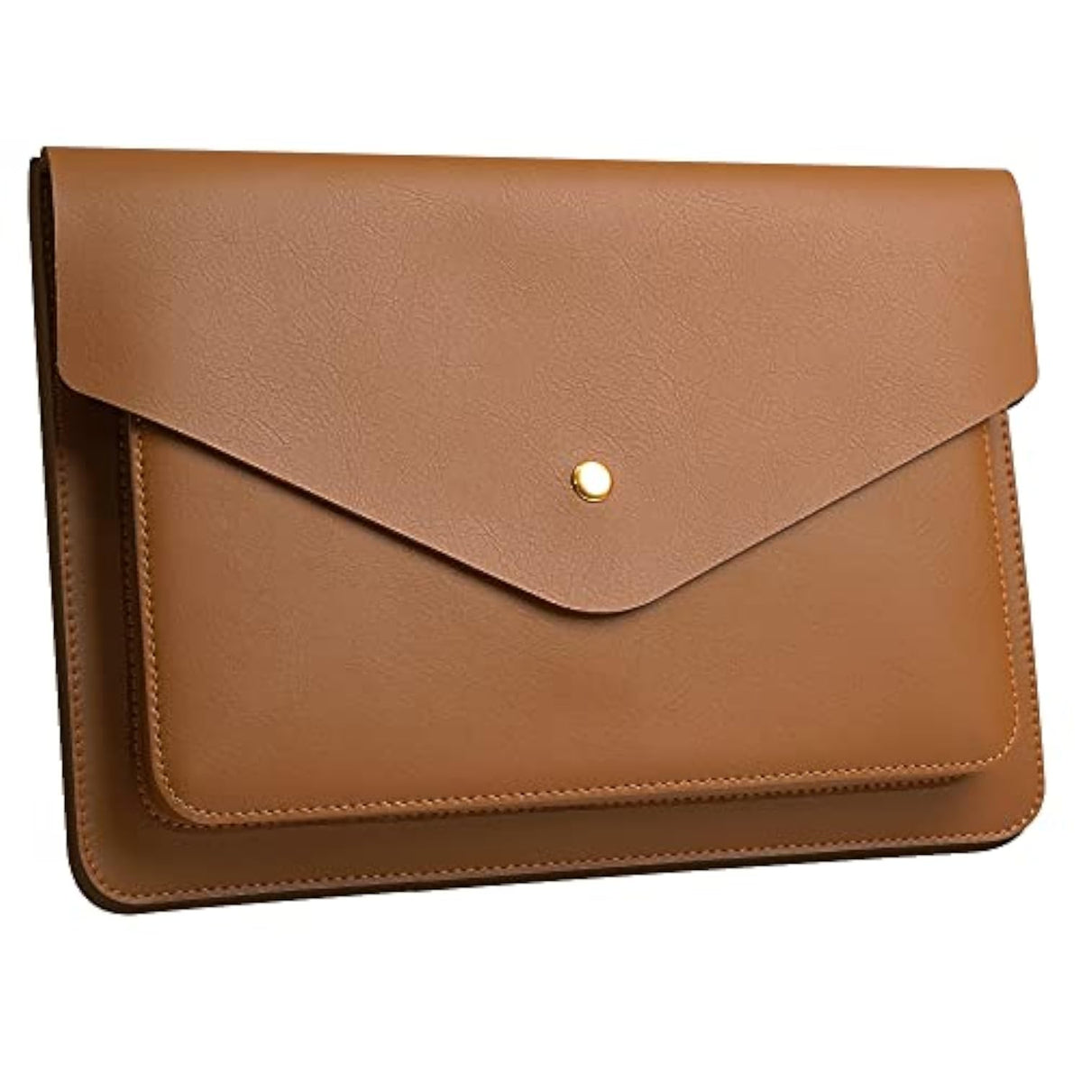 Leather Laptop Sleeve 13 Inch Compatible For 2024 13Inch Macbook Air A3113 M3,13 Macbook Pro M2, Surface Pro 3 4 5 6 7, Dell Xps 13 Color Color Brown