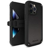 Shield Series - Iphone 13 Pro Max Case/Iphone 12 Pro Max Case [21Ft Military Grade Drop Protection] [Wireless Charging Compatible] Protective Cover With Belt Clip Holster Kickstand - Black