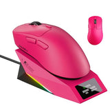 Ae7 Pro Wireless Gaming Mouse With Charging Dock, 8K Polling, 30K Dpi Custom P3950 Sensor, 62G Lightweight Right-Handed Mouse W/Tri-Mode Connectivity,6 Programmable Buttons