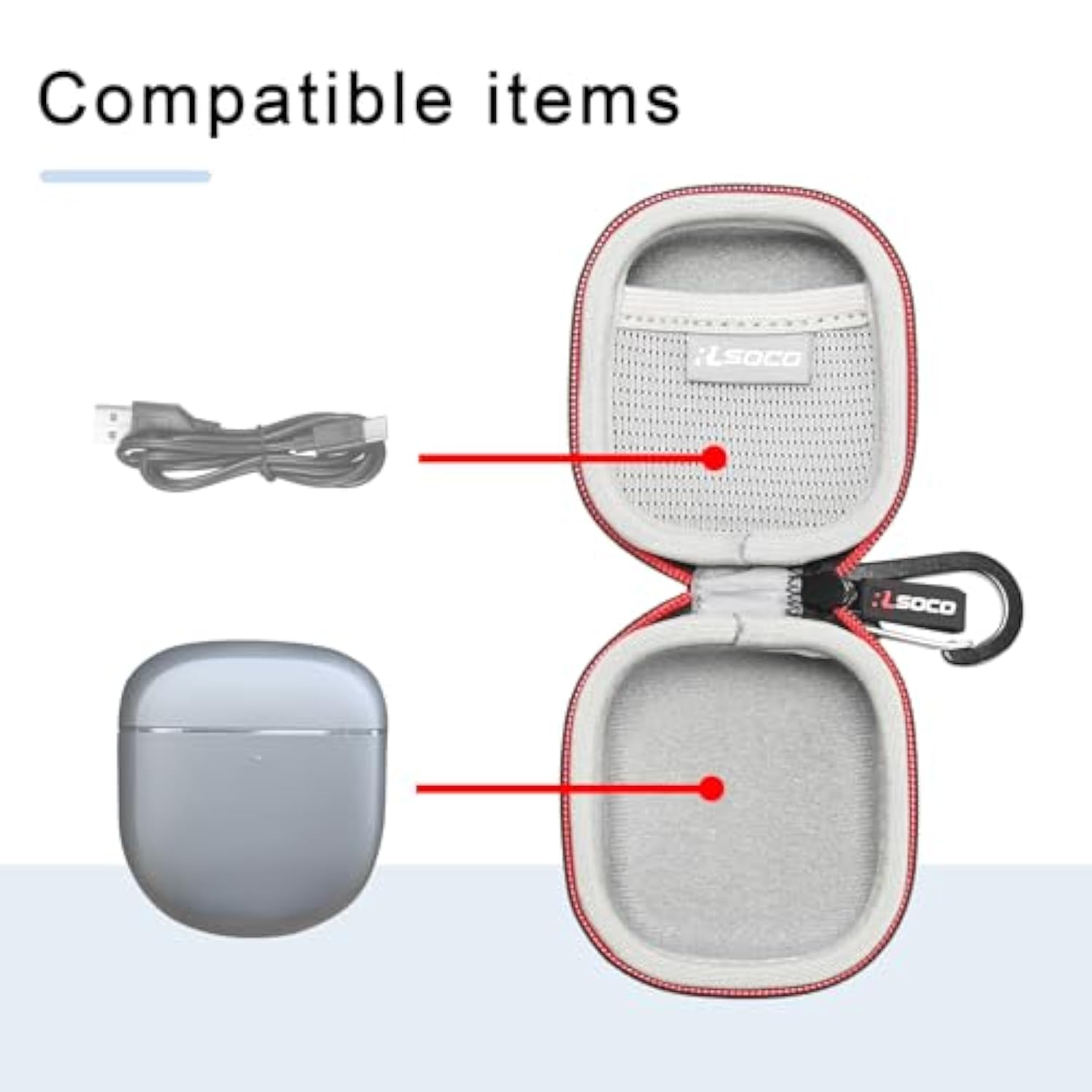 Hard Case For Bose Quietcomfort Ultra/Quietcomfort Ultra 2/Quietcomfort Earbuds Ii/Earbuds 2 Wireless Noise Cancelling Earbuds (Black)