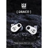 Tri Draco Open-Back Enclosure 2*Dd Hifi Iem In Ear Monitor Hifi Wired Earbuds With 8Mm Third-Generation Lcp Diaphragm Dynamic Driver Gaming Earbuds For Singers Musicians