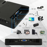 M1020 Portable Monitor 10.1 Inch Full Hd Ips 1920X1080 400Nits Monitor With Hdmi, Vga For Windows 11/10/8/7 Ps Xbox Compatible With Raspberry Pi 5/4/3 Build-In Speakers Vesa Mount