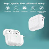 Clear Glitter Airpods Pro 3 Case with Sparkle Bling Design