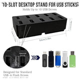 Flash Drive Desk Organizer Stand Usb Holder Storage Electronic Accessories Organizer For Usb Flash Drive Stand, Thumb Drive Holder, Jump Drive Stands, Black
