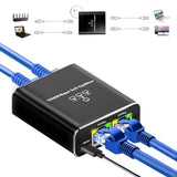 Ethernet Splitter High Speed Gigabit, 1000Mbps Ethernet Splitter 1 To 3[3 Devices Simultaneous Networking], Rj45 Splitter Adapter With Usb Power Cable, Internet Splitter For Cat5E/6/7/8 Cable