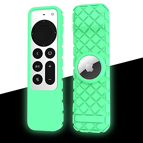 Remote Case for  Siri Remote 2021/2022 (2nd/3rd Gen), Anti-Lost Anti-Slip Durable Silicon Shockproof Rubber Cover for  4K HD TV Siri Remote