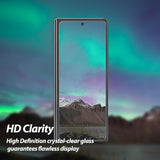 Whitestone 2Pack Ea Glass Screen Protector For Galaxy Z Fold 5 2023, Full Coverage Tempered Glass Shield [Easy Install] - Two Pack