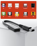 Dual Mode USB-C to 3DS/2DS/DSi Series Charging Cable: Support USB-A to C & USB-C to C Cable