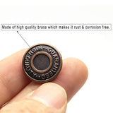 17Mm Brass Jeans Buttons, No Sew Metal Buttons Tack Buttons Replacemen