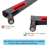 Dual Band 2.4G 5.8G Sma Male 12Dbi Wifi Antenna + Ipex To Sma Female 10Cm Cable For Wifi Network Card Usb Wireless Adapter Security Ip Camera (Pack Of 2)
