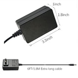26V 1A Power Supply Charger Cable (Input Ac 100V-240V, Output Dc 26 Volt 1 Amp 26 Watt) Adapter Transformer Converter Dc 5.5Mm X 2.1Mm / 5.5Mm X 2.5Mm -6.6Ft