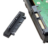 cablecc 90 Degree Right Angled SATA 22Pin 7+15 Male to SATA 22P Female Extensi