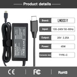 45W Usb-C Charger Compatible With Lenovo 4X20M26252 Adlx45Ycc3D Adlx45Ylc3D Ad