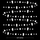 52Ft Valentines Day Party Decorations White Heart Garland White Love Heart Hanging Paper Streamer Banner For Wedding Anniversary Bridal Shower Engagement Mothers Day Bachelorette Winter Party Supplies