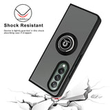 Compatible With Samsung Galaxy Z Fold 3 5G Case, Impact Resistant Bumper 360 Degree Rotating Metal Ring Holder Drop Protective Cover Phone Case (Green)