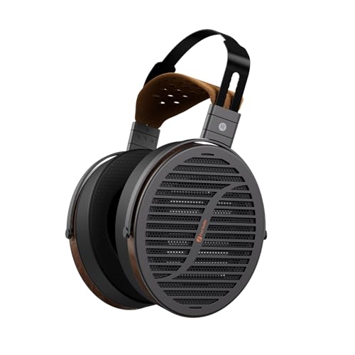 i5 Open-Back Planar Magnetic Headphones with 97mm Ultra-Large Diaphragm, CNC Metal & Walnut Wood, Audiophile Wired Studio Headphones for Multi-Source