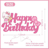 Cute Cartoon Cake Decorations Happy Birthday Cake Topper Party Supplies for Girls