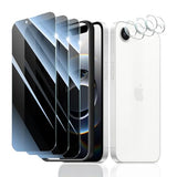 Screen Protector & Camera Lens Protector for Samsung Galaxy S22+/S22 Plus, HD Tempered Glass, High Light Transmittance, 9H Hardness Anti-Scratch