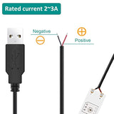 Usb 2.0 Male Bare Cable Pigtail Open End Extension Cables 5V 3A Power Charge W