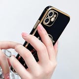 Compatible With Iphone 11 Case Cute 3D Astronaut Stand Design Camera Protection Shockproof Soft Back Cover For Apple Iphone 11 Phone Case Black